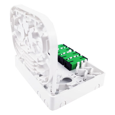 SC/APC 실내 네트워크 FTTH용 회색 4 코어 플라스틱 광섬유 전면판 소켓 패널