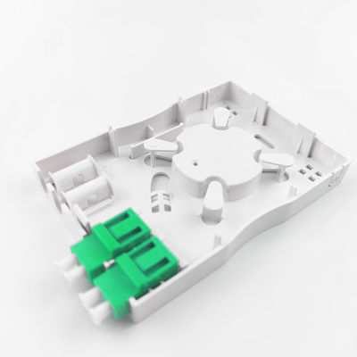 회색 LC APC 플라스틱 광섬유 전면판 소켓 패널 실내 네트워크 2 코어