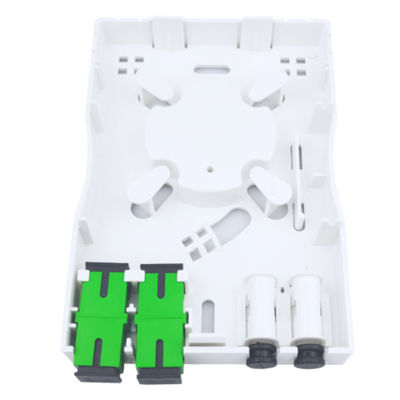 2 코어 SC APC FTTH 네트워크의 실내용 플라스틱 광섬유 전면판 소켓 패널