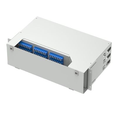 96 코어 광섬유 유통 프레임 회색/검은 LC UPC 타입