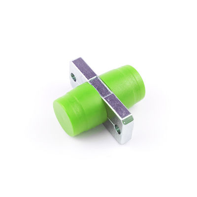 녹색 색과 직사각형 특징을 가진 FTTH 심플렉스 APC FC 광섬유 어댑터