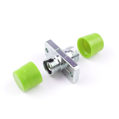 녹색 색과 직사각형 특징을 가진 FTTH 심플렉스 APC FC 광섬유 어댑터