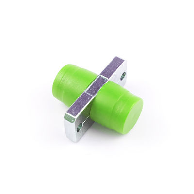 녹색 색과 직사각형 특징을 가진 FTTH 심플렉스 APC FC 광섬유 어댑터