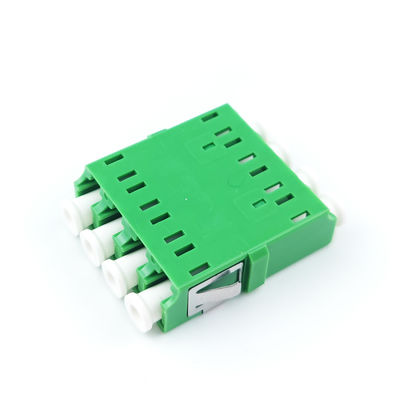 4 포트 녹색 LC APC 광섬유 어댑터 FTTH 성능을 위한 Earless Square Coupler