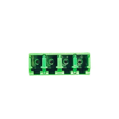 4 포트 녹색 LC APC 광섬유 어댑터 FTTH 성능을 위한 Earless Square Coupler
