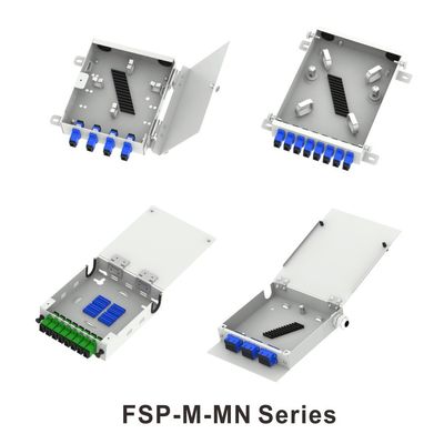 FTTX 네트워크 ODN 금속 미니 광섬유 FTTH 터미널 박스 8 LC 및 SC 커넥터와 코어 배포