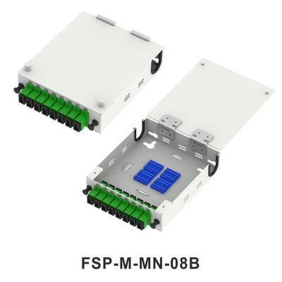 FTTX 네트워크 ODN 금속 미니 광섬유 FTTH 터미널 박스 8 LC 및 SC 커넥터와 코어 배포
