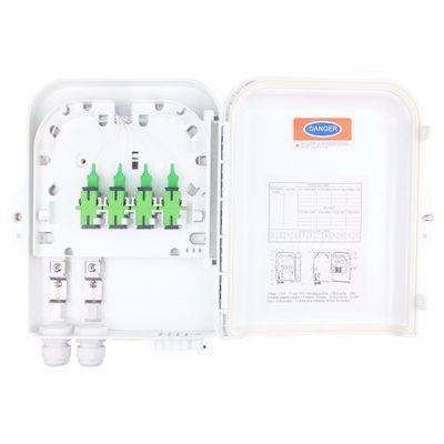 벽 / 폴 마운트 8 코어 외부 FTTH 광 터미널 섬유 배포 상자 3 시간