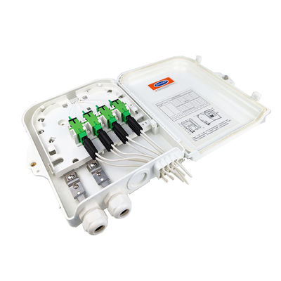 벽 / 폴 마운트 8 코어 외부 FTTH 광 터미널 섬유 배포 상자 3 시간