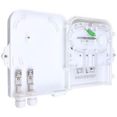 벽 / 폴 마운트 8 코어 외부 FTTH 광 터미널 섬유 배포 상자 3 시간