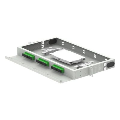 FTTH 96 코어 용량 패치 패널 19 인치 광학 배포 프레임