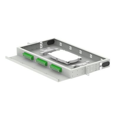 FTTH 96 코어 용량 패치 패널 19 인치 광학 배포 프레임