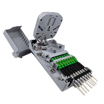 PC ABS 재료 사용 된 네트워크 ODN FTTH IP65 야외 8 코어 광섬유 종료 상자