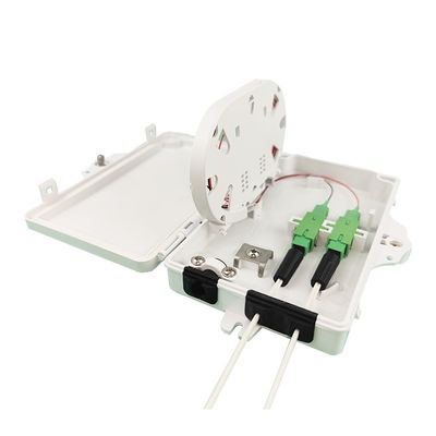 네트워크 유통 액세스 외부 FTTH IP65 광섬유 종료 상자 2 코어 PC ABS