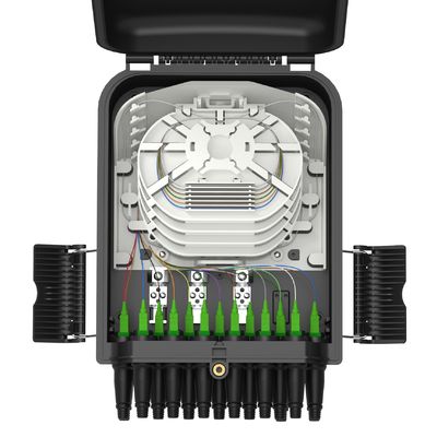PC ABS 16 코어 FTTH 광섬유 터미널 박스 야외에 벽 및 기둥 장착