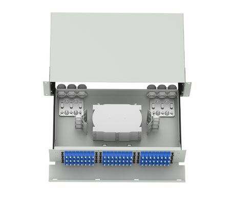 용량 광섬유 장비 144 개의 포트를 가진 서브 광학 배포 프레임