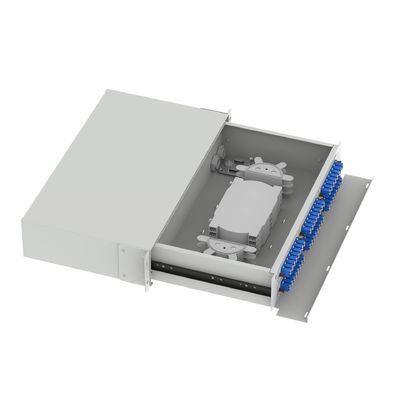 5 LC 타입 2U 96 포트 광섬유 배포 패치 패널 FTTX 커넥터 타입 LC