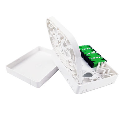 SC/APC 실내 네트워크 FTTH용 회색 4 코어 플라스틱 광섬유 전면판 소켓 패널