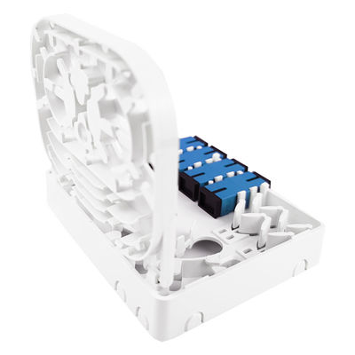 FTTH 네트워크 실내 4 코어 SC UPC 플라스틱 광섬유 얼굴판 소켓 패널 회색