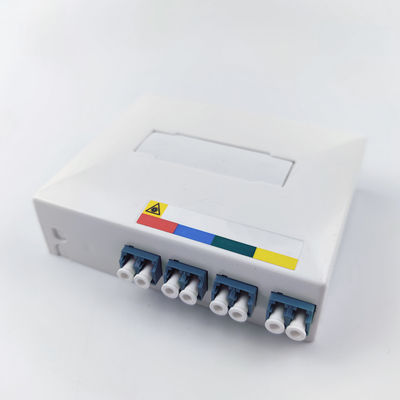 -실내용 회색/백색 4 코어 LC UPC 플라스틱 광섬유 전면판 소켓 패널