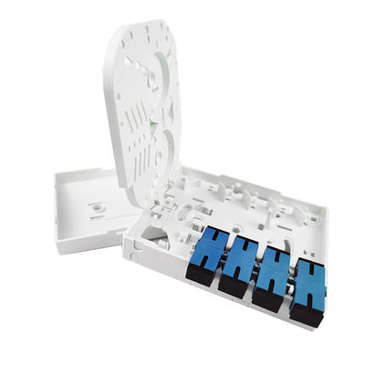 실내 4 코어 UPC 플라스틱 광섬유 얼굴판 소켓 패널 100*80*30mm 크기