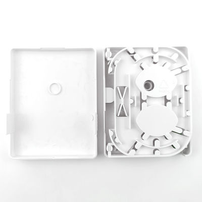 FTTH 네트워크 실내 벽에 장착 된 FC APC 플라스틱 광섬유 전면판 소켓 패널 2 코어