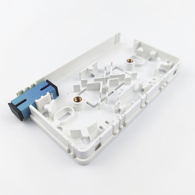 SC UPC 2 코어 실내 FTTH 네트워크 케이블용 플라스틱 광섬유 전면판 소켓 패널