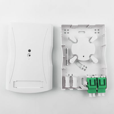 회색 LC APC 플라스틱 광섬유 전면판 소켓 패널 실내 네트워크 2 코어