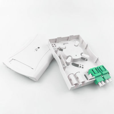 회색 LC APC 플라스틱 광섬유 전면판 소켓 패널 실내 네트워크 2 코어