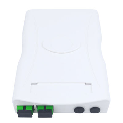 2 코어 SC APC FTTH 네트워크의 실내용 플라스틱 광섬유 전면판 소켓 패널