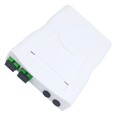 2 코어 SC APC FTTH 네트워크의 실내용 플라스틱 광섬유 전면판 소켓 패널