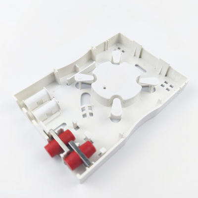 회색 FC/UPC 플라스틱 광섬유 얼굴판 소켓 패널 2 코어 실내 FTTH 네트워크