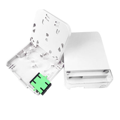 2 코어 SC APC FTTH 네트워크의 실내용 플라스틱 광섬유 얼굴판 소켓 패널