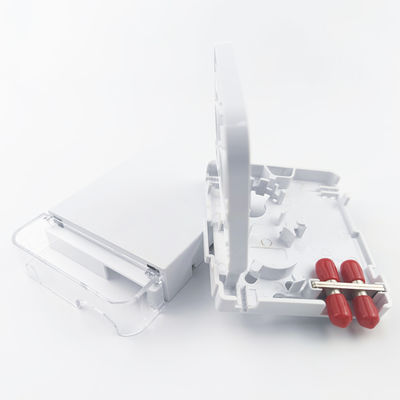 2 코어 ST UPC 플라스틱 광섬유 얼굴판 소켓 패널 FTTH 화이트 통합