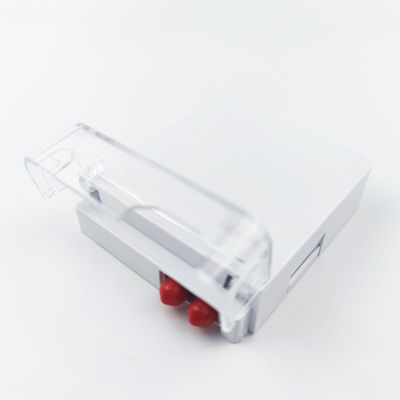 2 코어 ST UPC 플라스틱 광섬유 얼굴판 소켓 패널 FTTH 화이트 통합