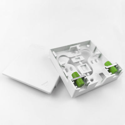 2 코어 FC APC FTTH 네트워크용 플라스틱 광섬유 전면판 소켓 패널 흰색/灰색