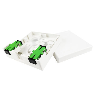 SC APC 플라스틱 광섬유 표면판 소켓 패널 2 코어 실내 FTTH 및 PC ABS