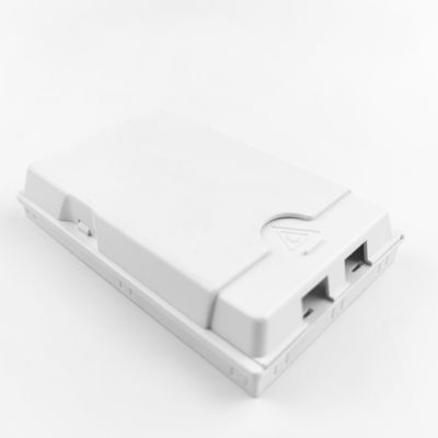 2 코어 LC UPC 플라스틱 광섬유 FTTH 흰색 / 회색 색상 소켓 패널