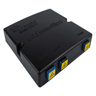 검은색 플라스틱 광섬유 스플리터 전면판 소켓 패널 FTTH 2 코어 SC UPC PC