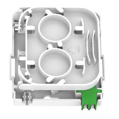 흰색 / 회색 1 코어 LC APC 타입 실내 FTTH 연결용 광섬유 얼굴판