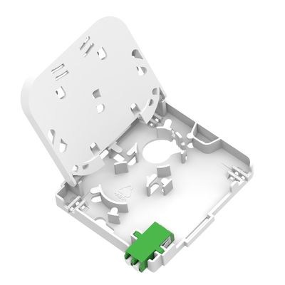 흰색 / 회색 1 코어 LC APC 타입 실내 FTTH 연결용 광섬유 얼굴판