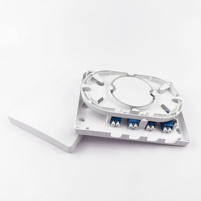 150*110*30mm FTTH 네트워크 실내 4 코어 LC UPC 플라스틱 광섬유 얼굴판 소켓 패널