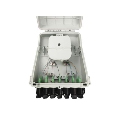 24Cores IP65 FTTH 벽에 장착된/극에 장착된 광섬유 배포 상자 PC ABS 재료