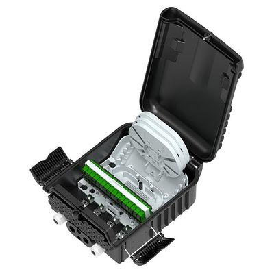 고밀도 IP65 벽/몰 장착 24/36 코어용 ABS PC 광섬유 유통 상자
