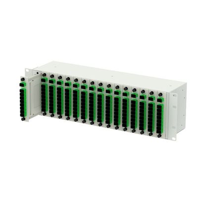 16 슬롯 카세트 타입 표준 스플리터 하위 랙 FTTH 랙 장치에서 네트워크