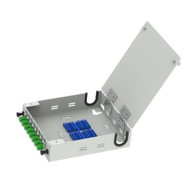 네트워크 FTTH/FTTX 터미널용 알루미늄 8 코어 FC APC 타입 광섬유 배급 상자