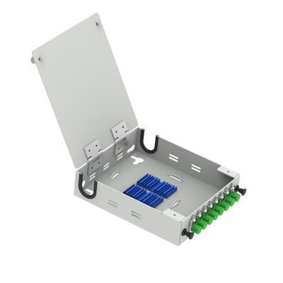 네트워크 FTTH/FTTX 터미널용 알루미늄 8 코어 FC APC 타입 광섬유 배급 상자