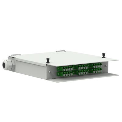 냉 laminated 강철 네트워크 ODN 전력 LC APC 유형 12 코어 광섬유 FTTH 터미널 박스