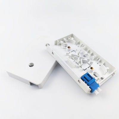 실내 FTTH 네트워크용 ABS 2 코어 LC UPC 플라스틱 광섬유 전면판 소켓 패널